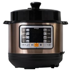 aiwa 愛華 電壓力鍋 DYK-A60 3級能源效率 9種烹飪模式, 5L, 銅色 + 黑色, 1個