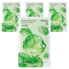 이니스프리 New 마데카소사이드 액티브 마스크 25ml, 1개입, 4개