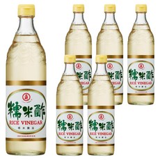 KONG YEN 工研 糯米醋 600ml, 糯米釀造, 酸度4.5%以上, 6瓶