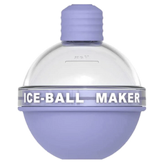 燈泡造型 冰球製冰模具 紫6cm, 1入, 紫