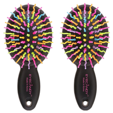 EYECANDY 彩虹豐盈S髮梳, S 黑色, 2個