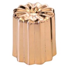 淺井商店 法式銅製可麗露烤模 紅銅材質 日本產, XL(5.8 x 5.3cm), 1個