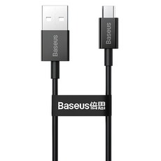 Baseus 倍思 優勝系列 Micro快充數據線 USB to Micro 2A 480Mbps, 1m, 黑色, 1個