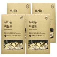 ORGA ZERO 유기농 아몬드 슬라이스, 100g, 4개