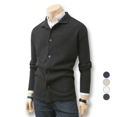 BLUEFORCE 男士 Retunes 翻領鈕扣寬鬆版型針織開襟衫