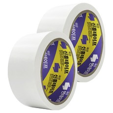 신흥테이프 라바 청면테이프 48mm x 15M 흰색, 2개
