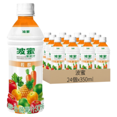 波蜜 輕飲果菜汁飲料, 24個, 350ml
