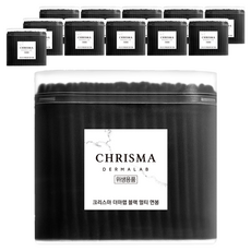 크리스마 더마랩 블랙 멀티 면봉, 200개입, 12개