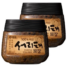 샘표 국산 서리태 토장, 2개, 900g