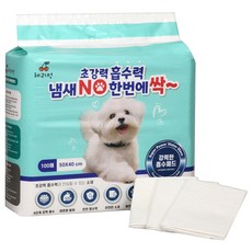 Cherimeong 一次搞定寵物尿布墊 檸檬香, 1個, 100入