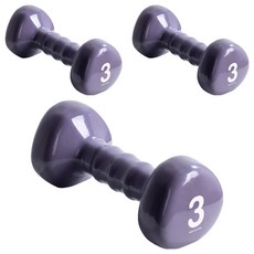 아이워너 삼각 PVC 아령, 3kg, 3개
