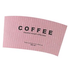 Inp 咖啡 玫瑰粉 92Φ 紙杯套, 100個, 1入