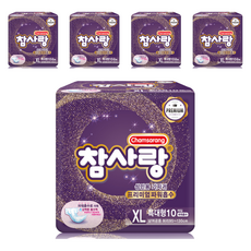 참사랑 남녀공용 밴드형 파워 흡수 성인용 기저귀, 특대형, 10개입, 5개