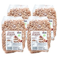 VIOLA 經典可可脆穀片 全素, 400g, 4包