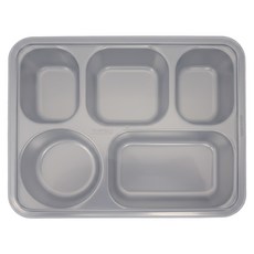 優得 304輕食餐盤, 銀色 + 透明色, 1個