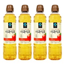 清淨園 韓國蘋果醋 料理用 500ml, 4瓶
