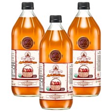 自然醫生 Holistic Medicine 有機蘋果醋 未過濾 含醋母, 946ml, 3瓶