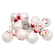 聖誕燈串, 紅帽雪人 白色, 1組