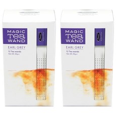 프리미어스티 실버 매직 티완드 얼그레이 홍차, 12개입, 2개, 2.5g