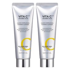MISSHA 維他命C Plus 亮白洗面乳 120ml, 2條