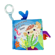 Ocean Baby 互動感知布書 自由大海, 色彩豐富圖案, 超萌立體造型, 內置響紙設計, 可水洗, OceanBaby