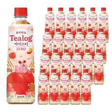 티로그 제로 루비자두 아이스티, 24개, 500ml