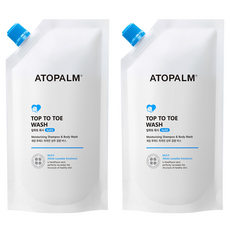 ATOPALM 愛多康 從頭到腳洗髮沐浴露 補充包, 2個, 250ml