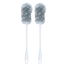 NEXCLEANS 舞水痕 抗菌優好杯刷 Ag+ 銀離子 除垢抗菌防霉 #304不鏽鋼鋼線, 灰色, 2支