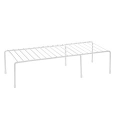 comet 長度可調節碗盤整理收納架, 白色, 1個