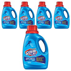 Yuhangen 運動氧系漂白劑 液體容器型, 5個, 1.4L