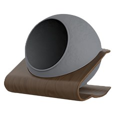 MH家居 糰子貓宅, 沉穩灰/靜謐藍/湖水綠, 曲木底座, 圓形貓窩, 台灣製造, 37.5 x 33 x 33cm, 1個