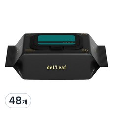 델리프 도톰 엠보싱 저자극 넘버 세븐 카키 물티슈 캡형, 75g, 20매, 48개