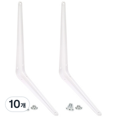 L型層板支架 300x250, 白色, 10個