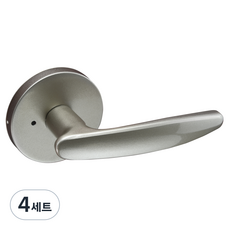 방문 손잡이 그레이 버튼형 세트 C1 GR, 4세트