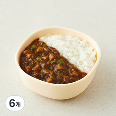 원더스푼 아이들 한우라이스 덮밥, 130g, 6개