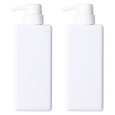 分裝乳液按壓瓶 650ml, 2入, 白色