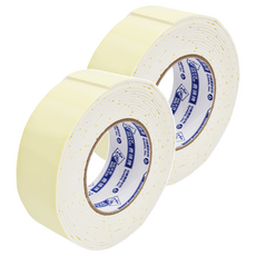 DEER BRAND 鹿頭牌 強固厚型泡棉雙面膠帶 黏性強 台灣製造, 米黃色, 2個