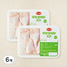 한강식품 무항생제 인증 닭북채 닭다리 (냉장), 500g, 6개