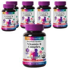 홀리데이즈 비타민B 컴플렉스, 90정, 6개
