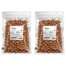 해맑음푸드 넛츠하우스 구운아몬드, 1kg, 2개 1kg, 2개