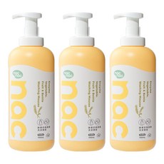nac nac 酵素奶瓶餐盤蔬果洗潔慕斯, 3個, 700ml