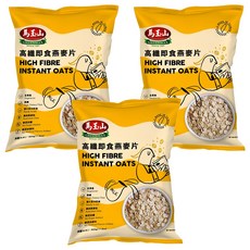 馬玉山 高纖即食燕麥片 澳洲燕麥粒 全素食, 500g, 3包