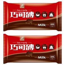 77 巧克力風味磚 牛奶口味, 400g, 2包