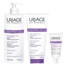 URIAGE 優麗雅 Gyn-Phy 日常女性溫和凝膠 女性私密清潔液 500ml + 200ml + 3ml, 1個