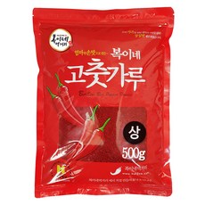 Bokine Meoksori 中辣小菜 蒸用紅辣椒粉, 500g, 1包