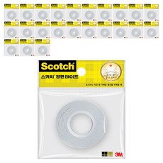 3M Scotch 雙面膠帶 138 18mm x 10m, 透明, 24個