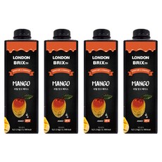 LONDON BRIX 芒果濃縮汁, 1L, 4瓶