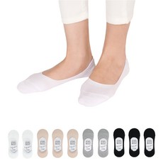 GANASOCKS 貼合雙層帶腳尖加固隱形襪 10雙