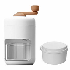 DIY手搖製冰沙機 冰沙冷盤保鮮 輕巧免插電隨裝隨用, 刨冰機 + 冰塊模具, 1個