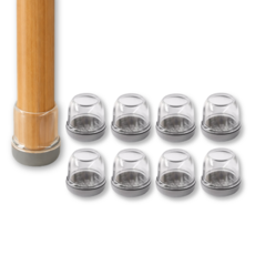 homelune 無塵防噪音椅腳套 圓形, 8個, 灰色